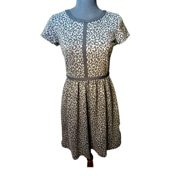LOFT Dresses & Skirts - Loft Women’s Gray Leopard Print Dress Size 0